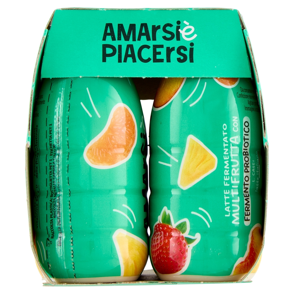 Amarsi è Piacersi Latte Fermentato Multifrutta con Fermento Probiotico 6 x 100 g